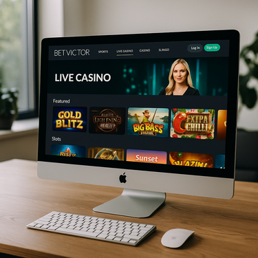 BetVictor - Desktop Platform Interface - Intuitive Casino Design